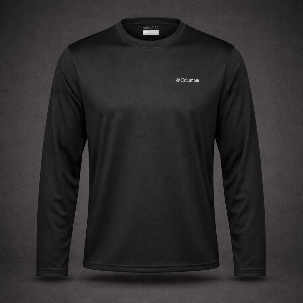 Columbia Omni-Wick Long Sleeve Shirt Mens XXL 2XT Black Performance Athletic Tee